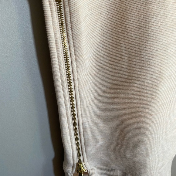 Varley Manning Crewneck Sweatshirt Ribbed Side Zippers Longline Relaxed Size L - Picture 7 of 14